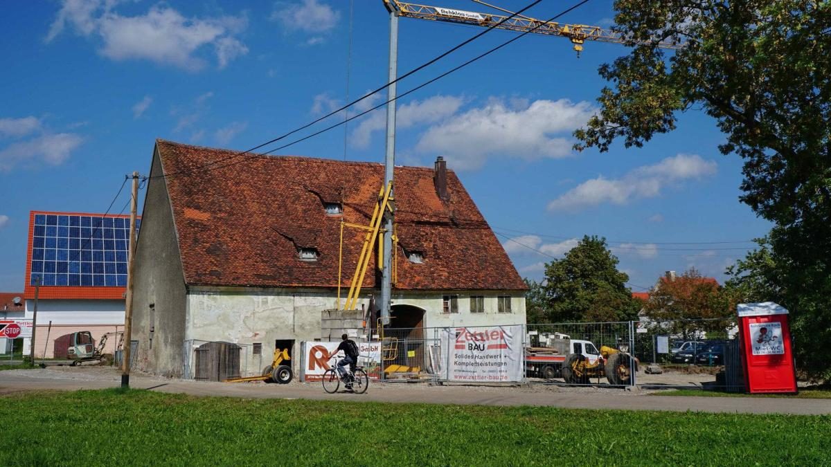 Zehntstadel Steinheim – obnovený dům se zahradou, původní stav